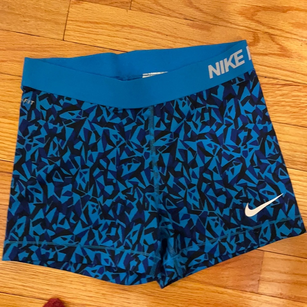 Blue Nike pro spandex